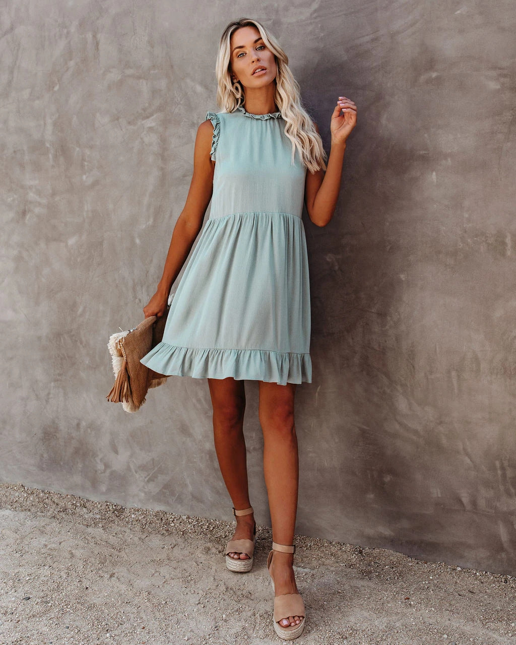 Drune | Boho Hippie Kleid Blau