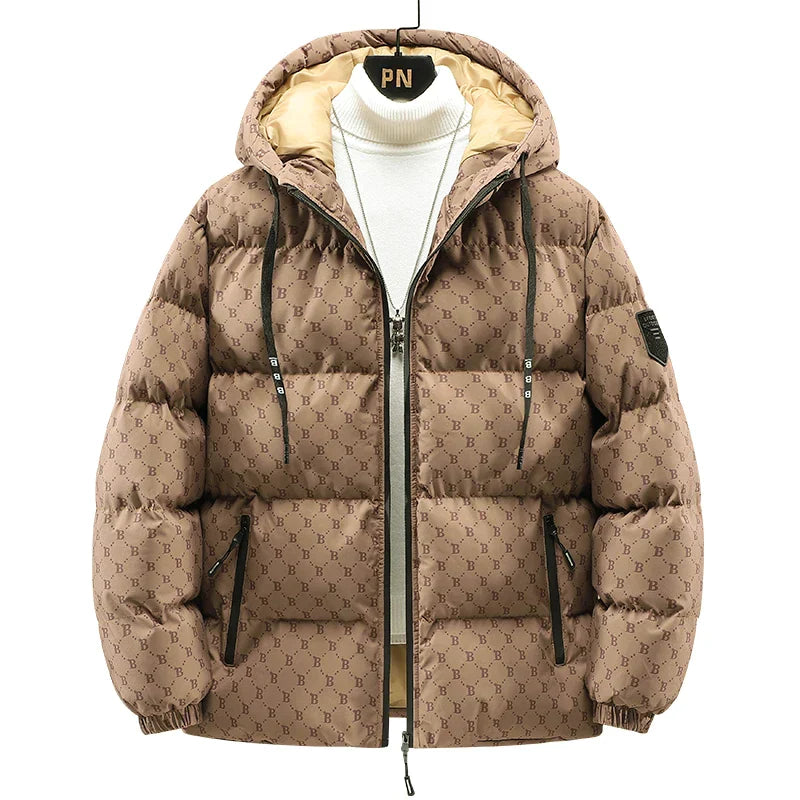 Drune | Baumwolljacke mit Allover-Buchstabenprint
