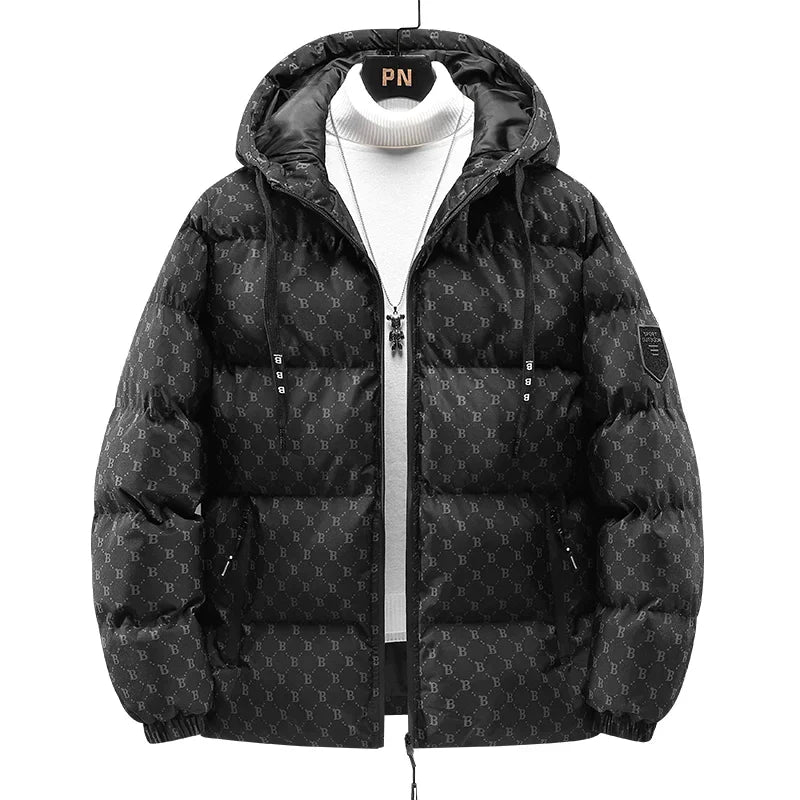 Drune | Baumwolljacke mit Ganzkörper-Buchstabenmuster
