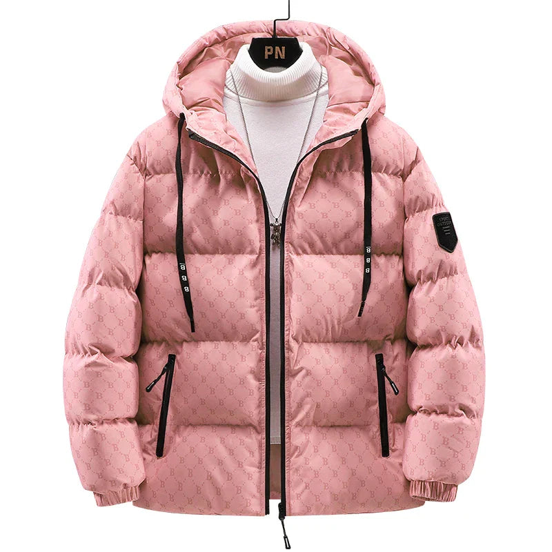 Drune | Baumwolljacke mit Allover-Buchstabenprint