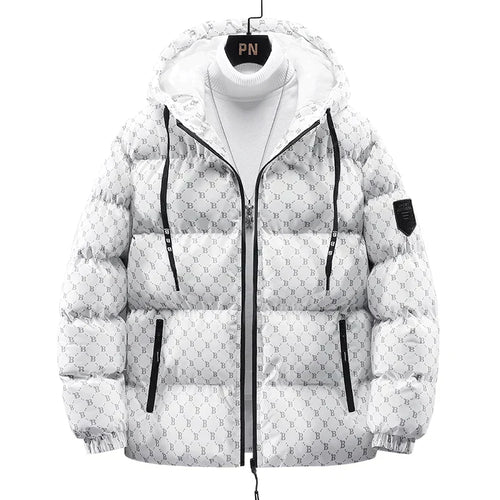 Drune | Baumwolljacke mit Ganzkörper-Buchstabenmuster