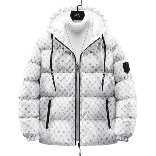 Drune | Baumwolljacke mit Allover-Buchstabenprint