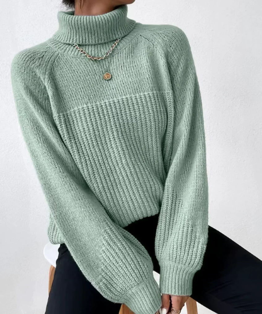 Drune | Legere Herbst Warme Strickrollkragenpullover für Frauen
