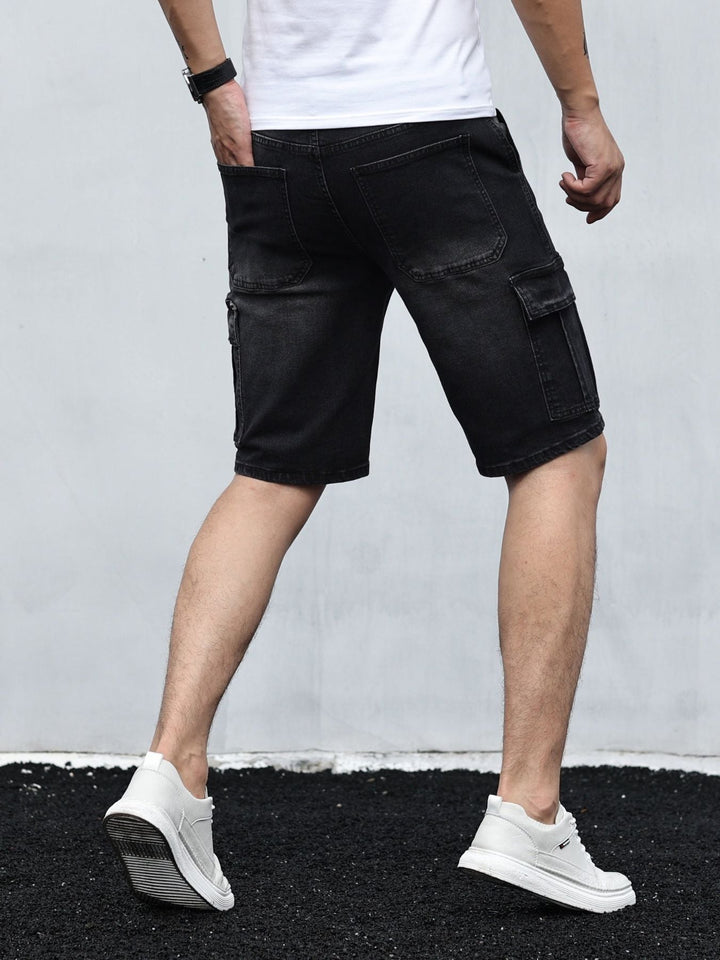 Drune | Cargo Denim Shorts Für Herren