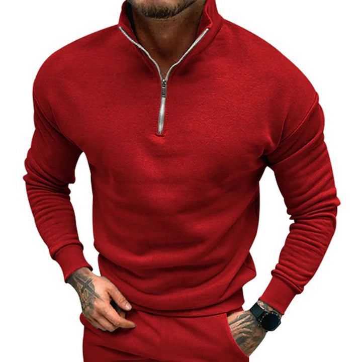 Drune | Herren Pullover Halb Reißverschluss