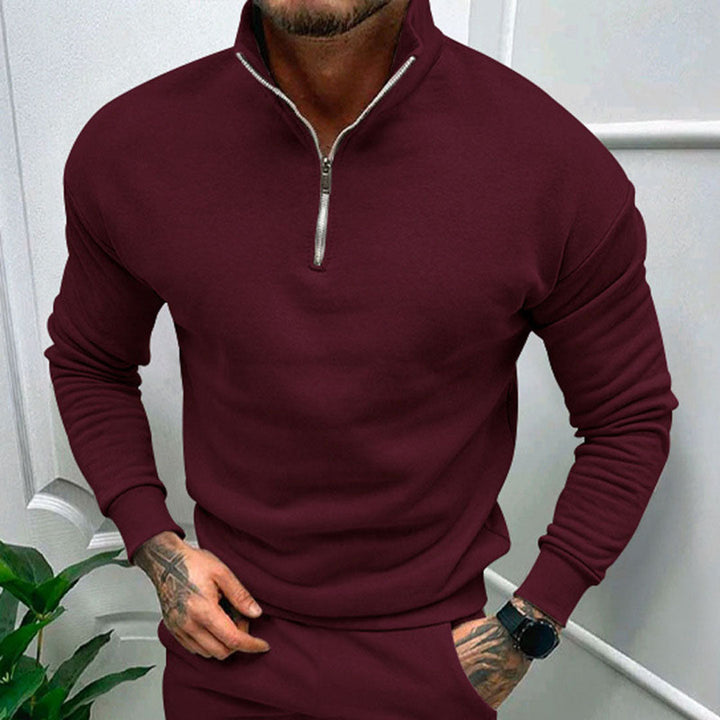Drune | Herren Pullover Halb Reißverschluss