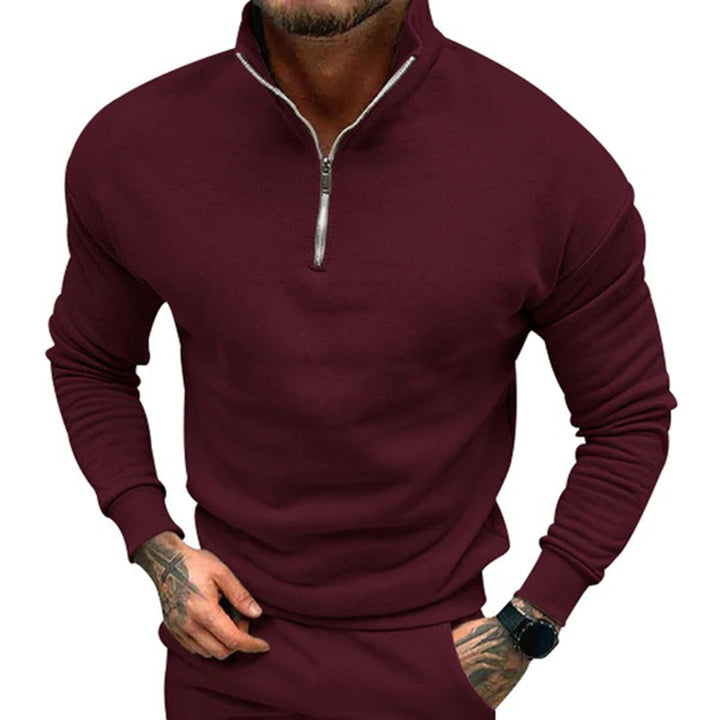 Drune | Herren Pullover Halb Reißverschluss