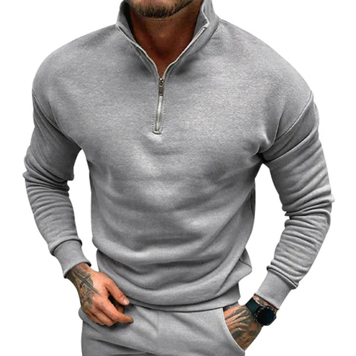 Drune | Herren Pullover Halb Reißverschluss