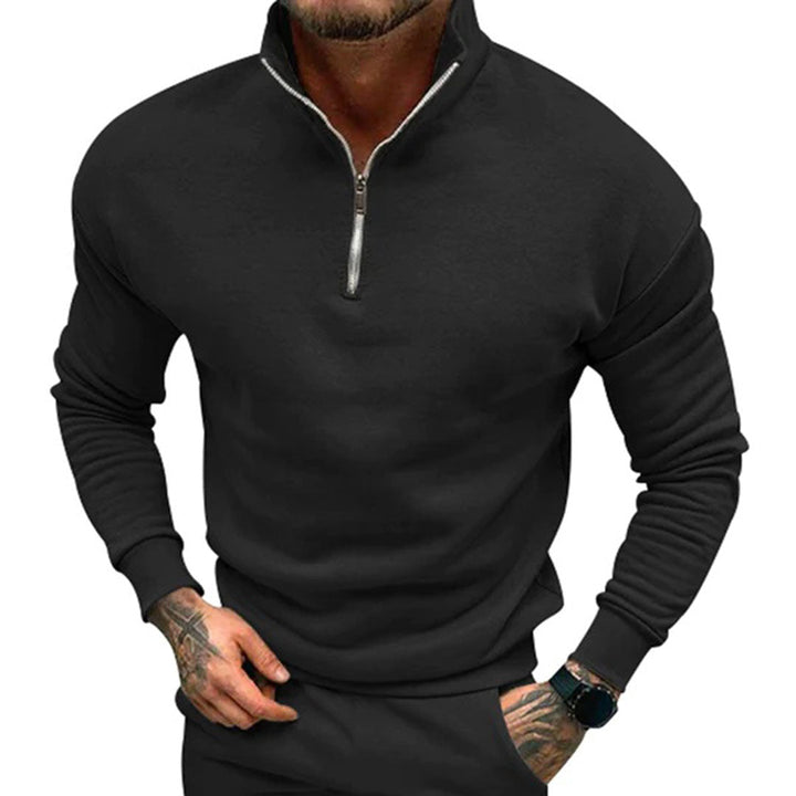 Drune | Herren Pullover Halb Reißverschluss