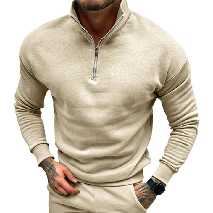Drune | Herren Pullover Halb Reißverschluss