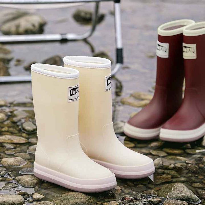 Drune | Stiefel Damen - Wasserdichte Outdoor Gummistiefel mit rutschfester Sohle