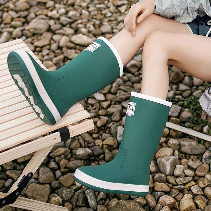 Drune | Stiefel Damen - Wasserdichte Outdoor Gummistiefel mit rutschfester Sohle