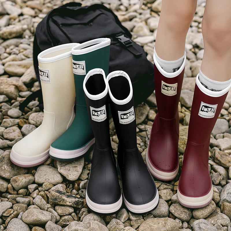 Drune | Stiefel Damen - Wasserdichte Outdoor Gummistiefel mit rutschfester Sohle