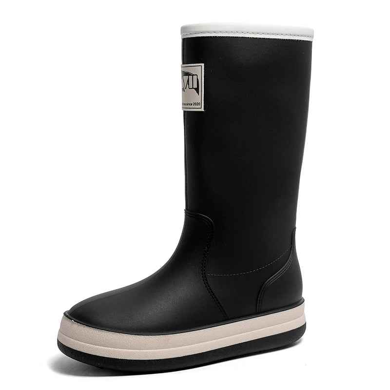 Drune | Stiefel Damen - Wasserdichte Outdoor Gummistiefel mit rutschfester Sohle