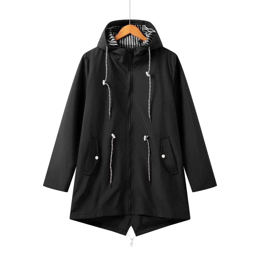 Drune | Regenjacke für Frauen Wasserdicht Mit Kapuze - Reguläre Passform