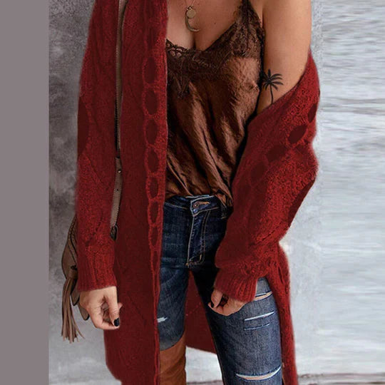 Drune | Modische Strickjacke mit Kapuze