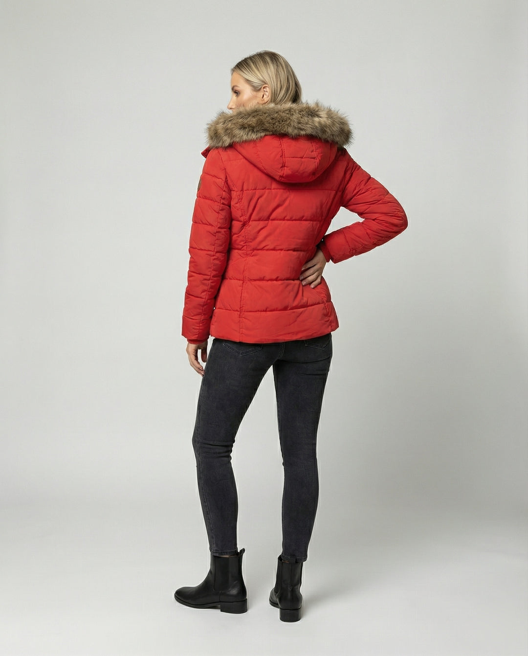 Drune - Isolierte Stepp Winterjacke Mit Gefüttertem Innenfutter und Kapuze