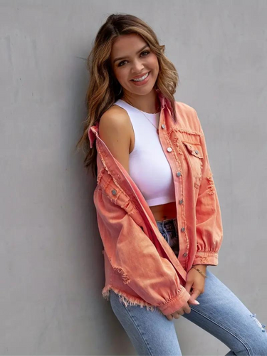 Drune | Verwaschene Jeanjacke für Frauen