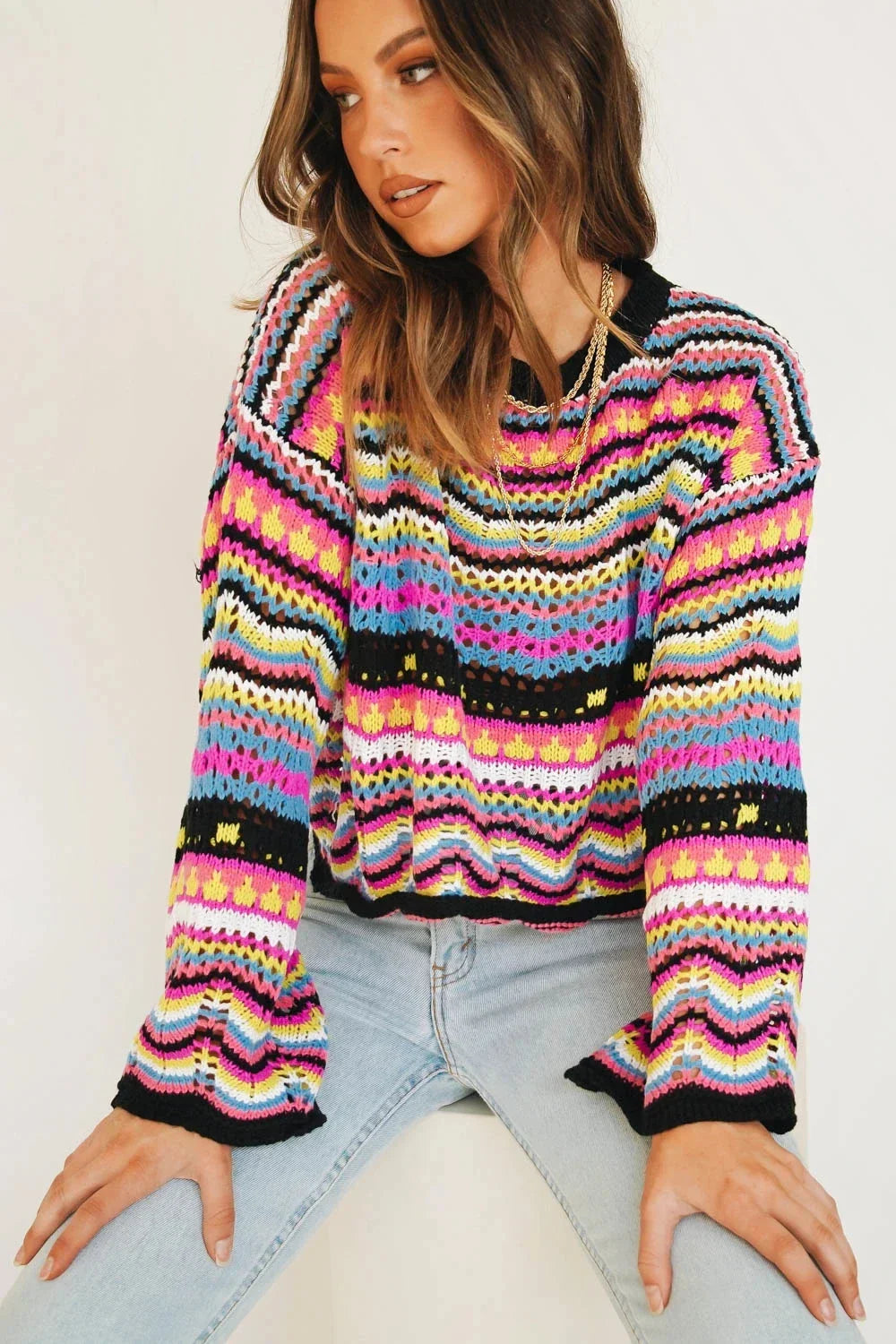 Drune | Trendy Lose Strickpullover