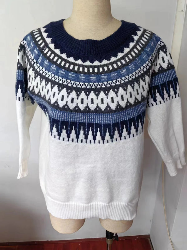 Drune | norwegischer Yoke-Pullover - warmer skandinavischer Damenpullover