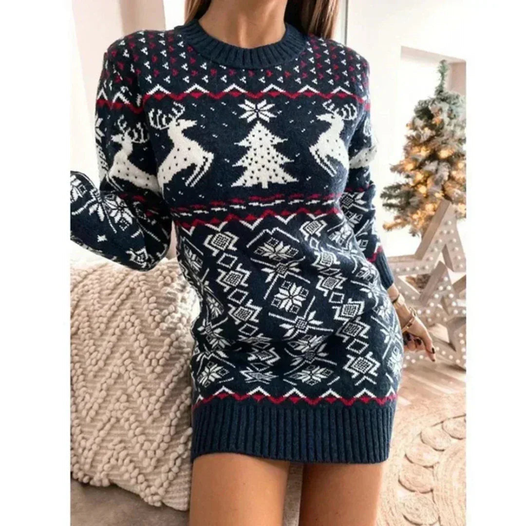 Drune | Kleid - Damen Weihnachtskleid für Wintermode