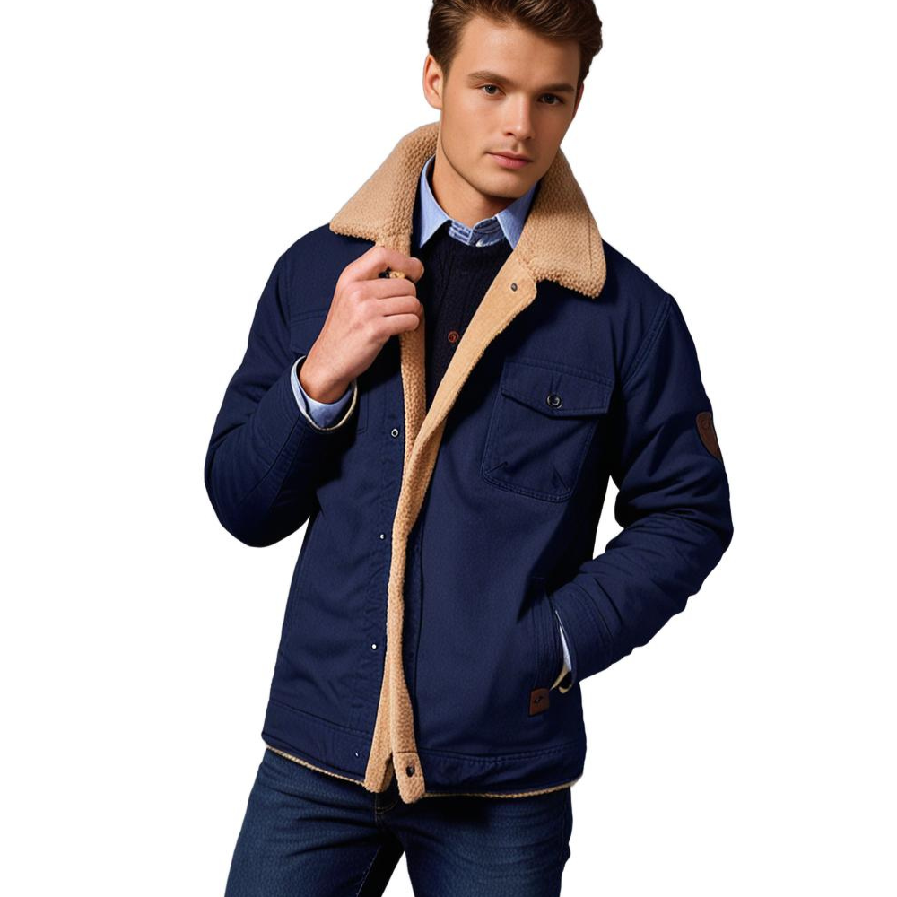Drune | Winter Bomberjacke Vintage Stil - Warm gefüttert für Freizeit und Alltag