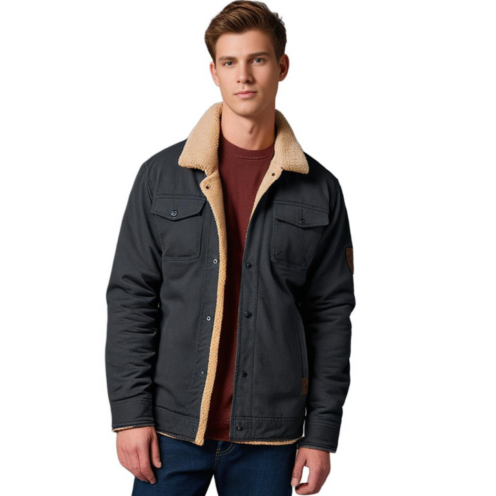 Drune | Winter Bomberjacke Vintage Stil - Warm gefüttert für Freizeit und Alltag