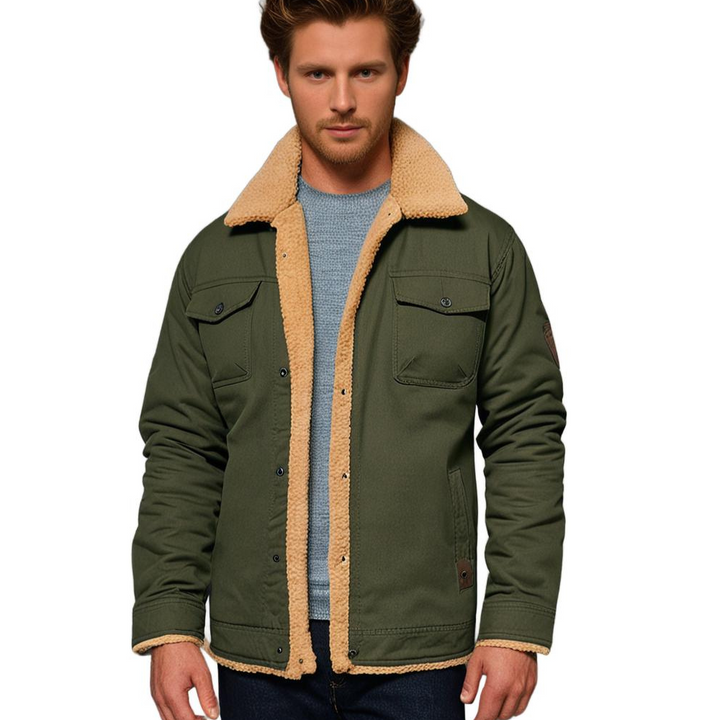 Drune | Winter Bomberjacke Vintage Stil - Warm gefüttert für Freizeit und Alltag