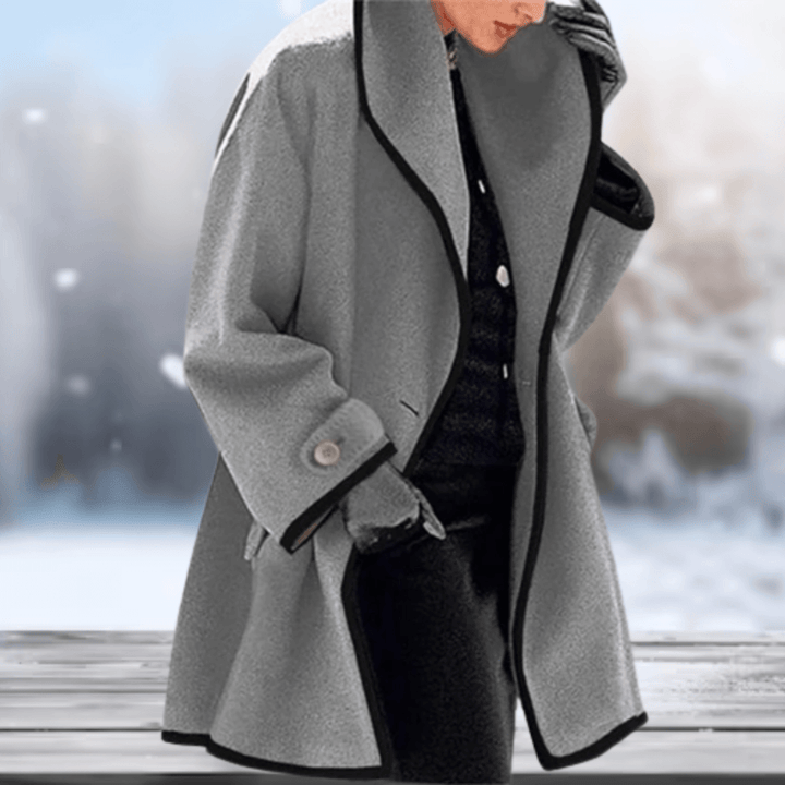 Drune | Wollartige Damenjacke - Lange Damenjacke Winter