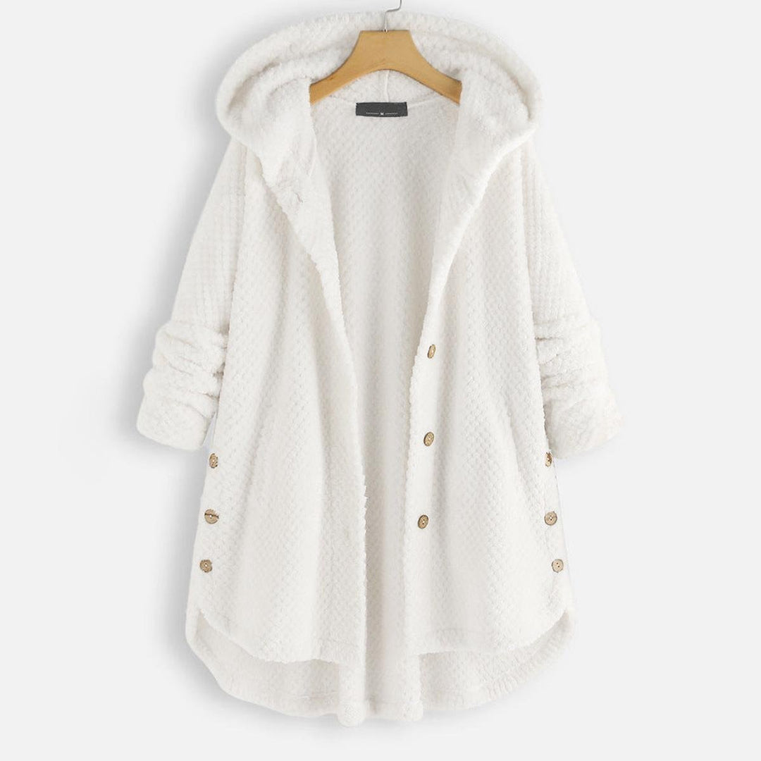Drune | Wendbare Fleece Kapuzenpullover Jacke Für Frauen Stilvolle und Warme Winterbekleidung