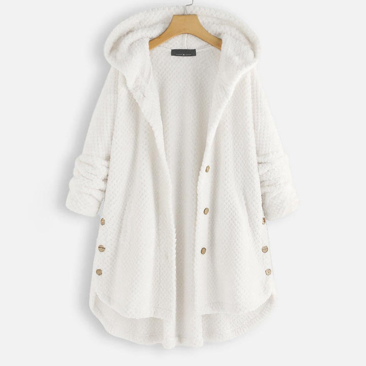 Drune | Wendbare Fleece Kapuzenpullover Jacke Für Frauen Stilvolle und Warme Winterbekleidung