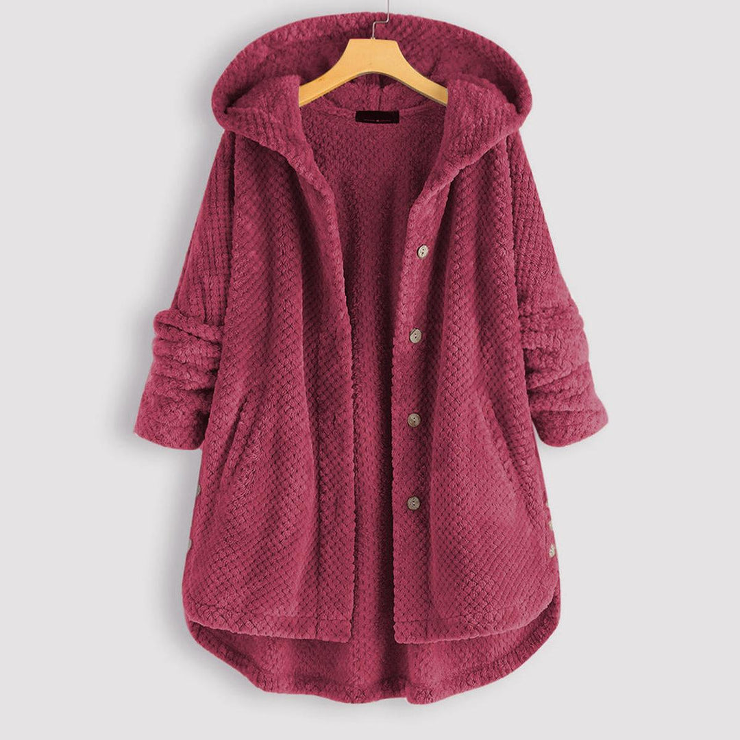 Drune | Wendbare Fleece Kapuzenpullover Jacke Für Frauen Stilvolle und Warme Winterbekleidung