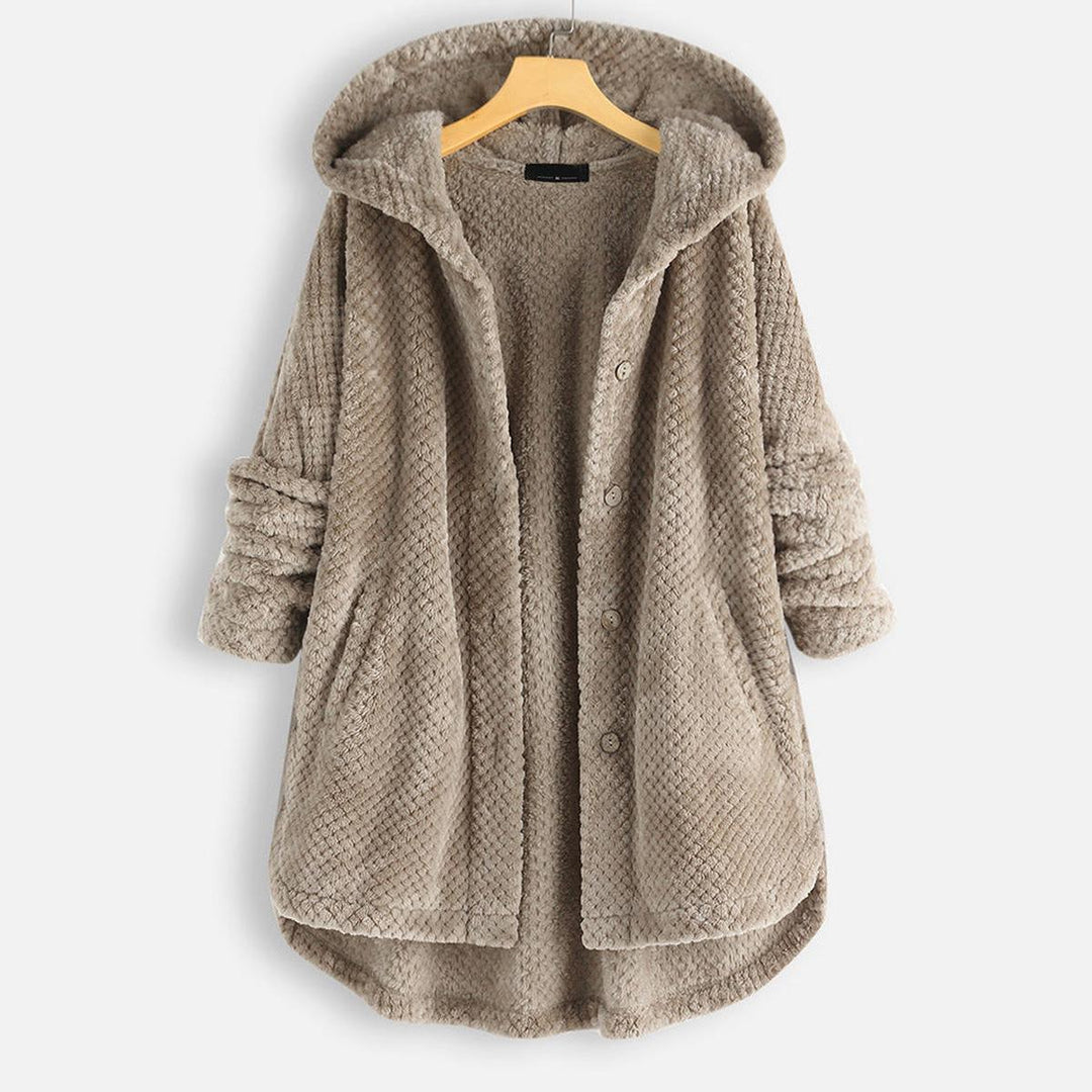Drune | Wendbare Fleece Kapuzenpullover Jacke Für Frauen Stilvolle und Warme Winterbekleidung