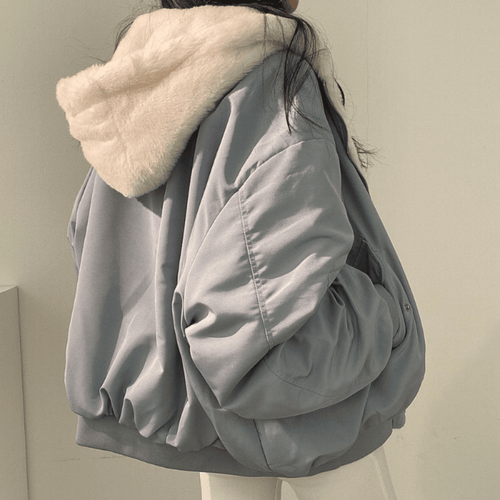 Drune | Wendbare Kapuzenfleecejacke mit Langen Ärmeln