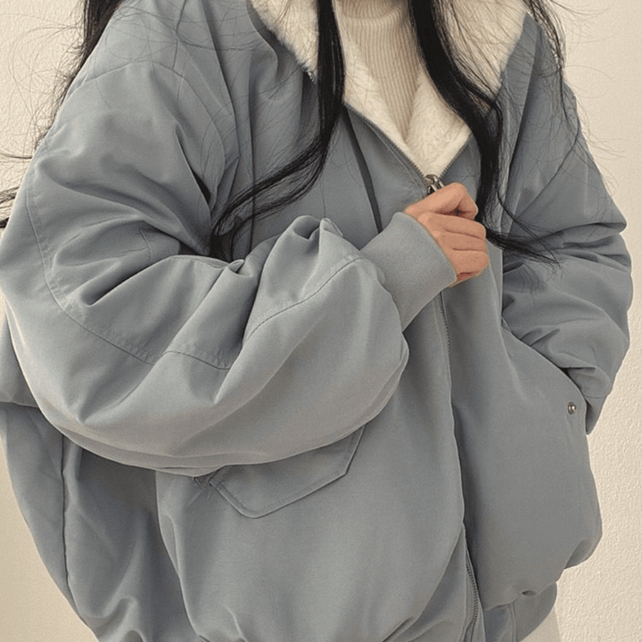 Drune | Wendbare Kapuzenfleecejacke mit Langen Ärmeln