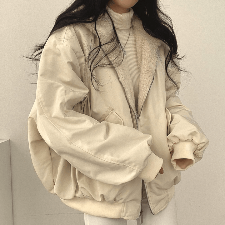Drune | Wendbare Kapuzenfleecejacke mit Langen Ärmeln