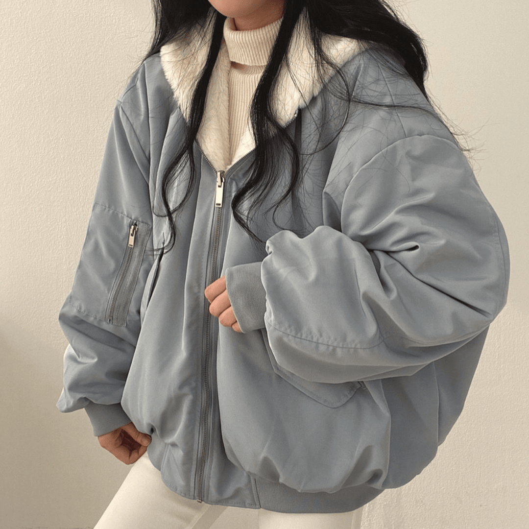 Drune | Wendbare Kapuzenfleecejacke mit Langen Ärmeln