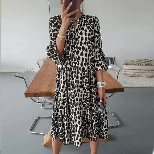 Drune | Sommerkleid mit Pantherdruck