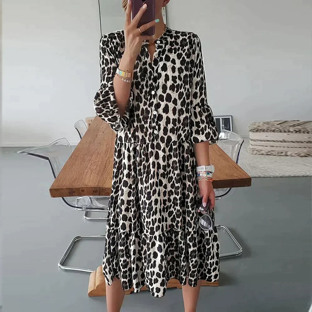 Drune | Sommerkleid mit Pantherdruck