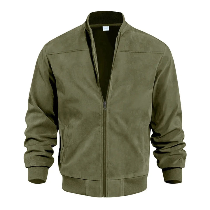 Drune | Herren Winter Bomberjacke Mit Vorderem Reißverschluss Und Bündchen