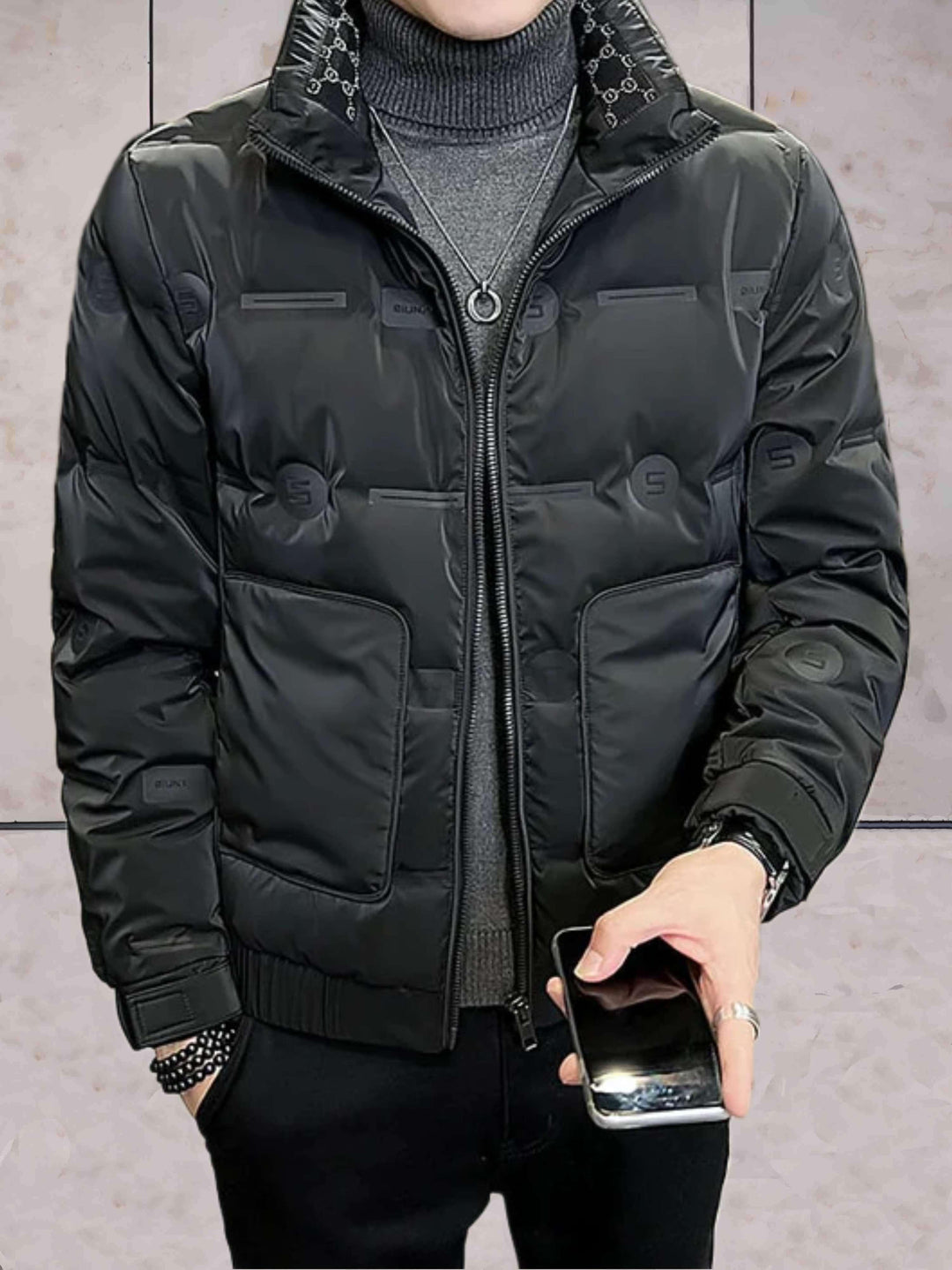 Drune | Einfach Und Wärmende Gesteppt Jacke