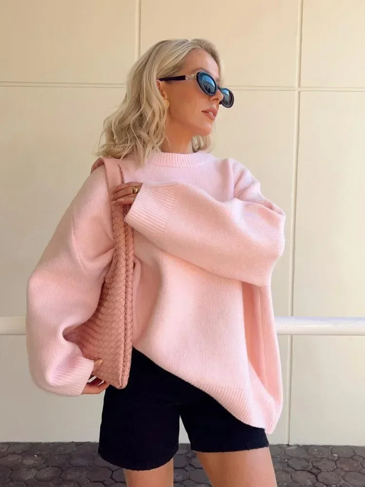 Drune | Pullover Damen mit taillierter Passform und Rundhalsausschnitt
