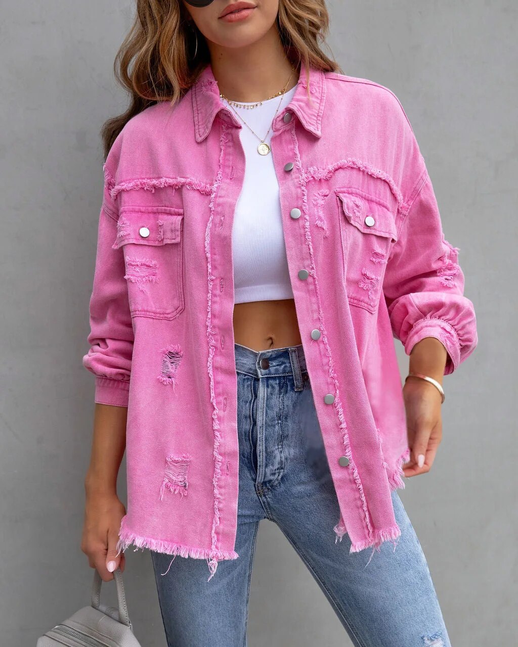 Drune | Klassische Schlanke Passform Jeansjacke für Modernen Stil