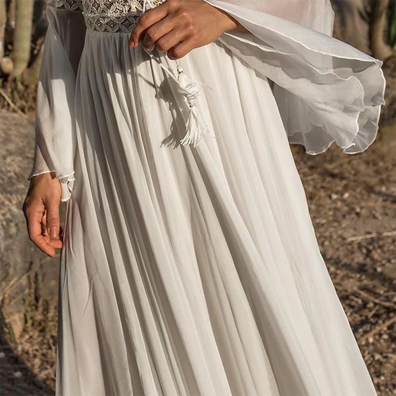 Drune | Weißes Kleid Im Boho-Stil