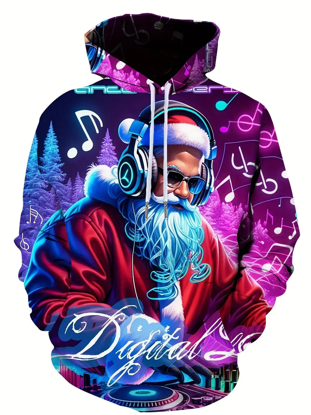 Drune | Hoodie mit Weihnachtsdruck - Warmer & moderner Pullover für die Feiertage
