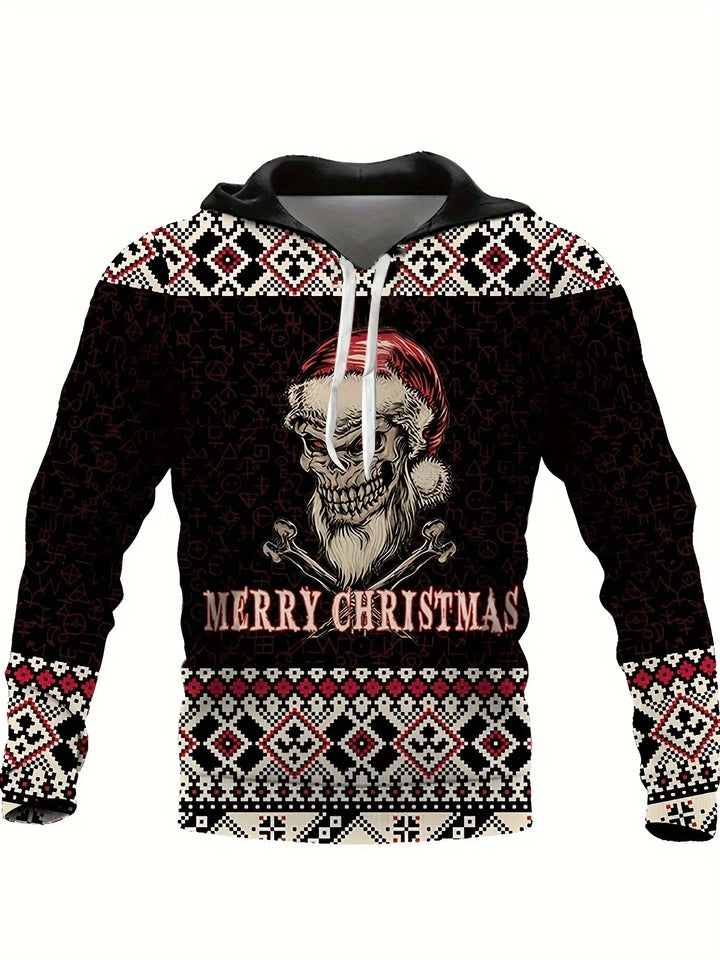 Drune | Hoodie mit Weihnachtsdruck - Warmer & moderner Pullover für die Feiertage