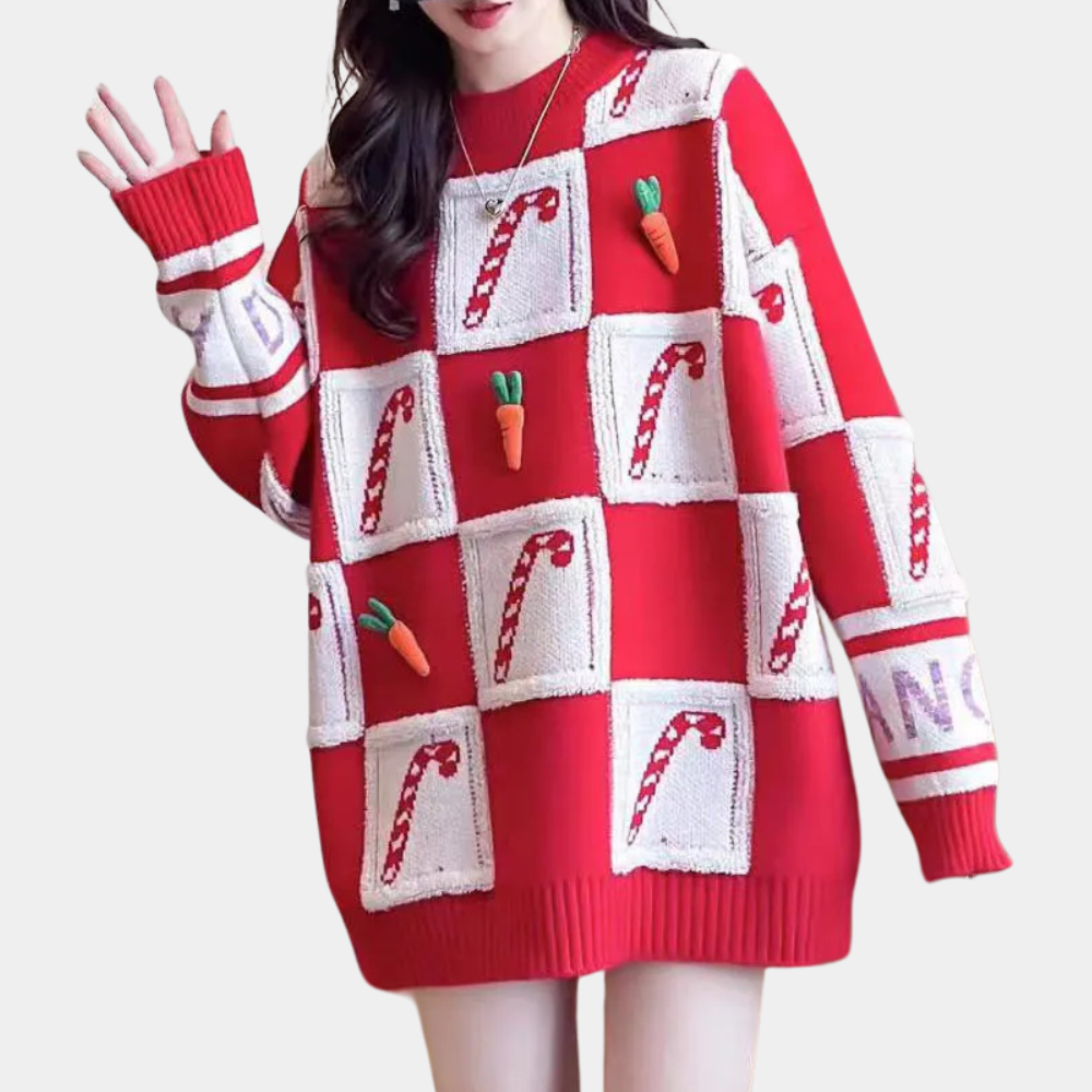 Drune | Oversized Weihnachtspullover - Schlechter Weihnachtspullover Damen
