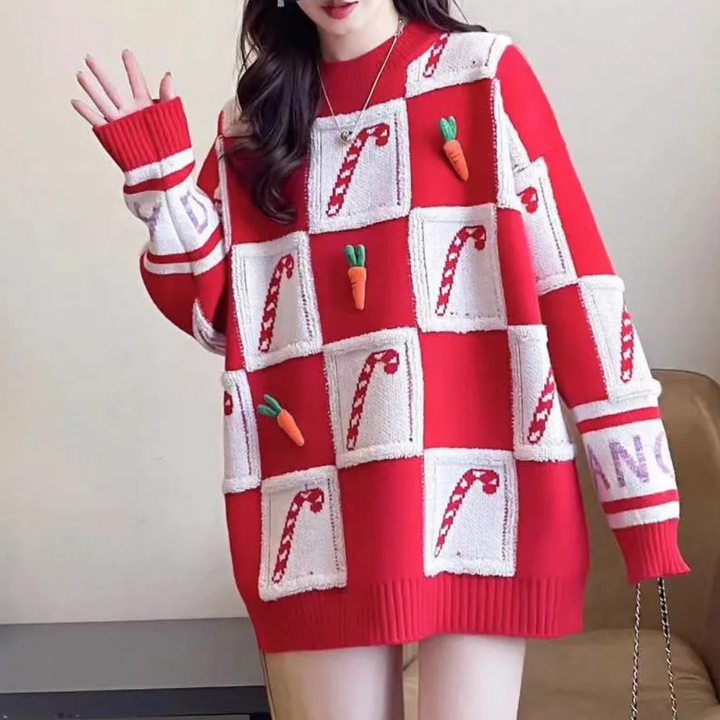 Drune | Oversized Weihnachtspullover - Schlechter Weihnachtspullover Damen