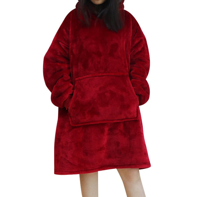 Drune | Weiches Kapuzenpullover-decke Polyester Bequem und Warm