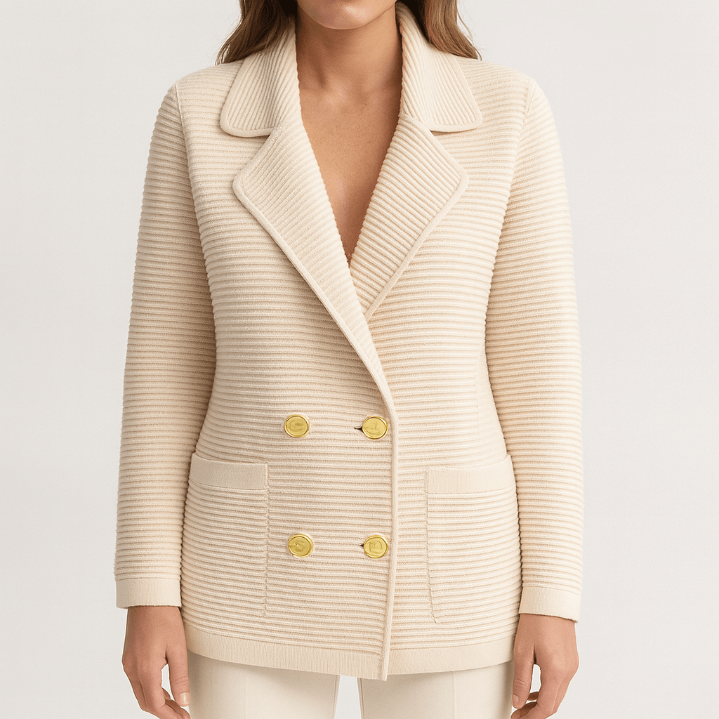 Drune | Frauen Wendbarer Blazer Jacke Gestrickter Stil